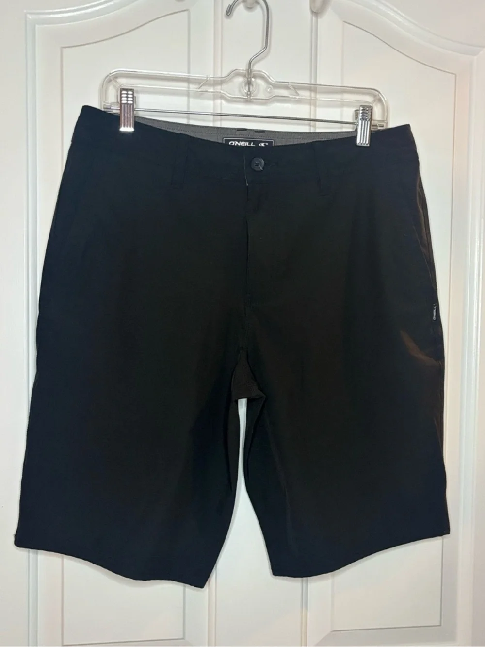 NWOT O'Neill Men's Black Hybrid Board Shorts land or water size 32